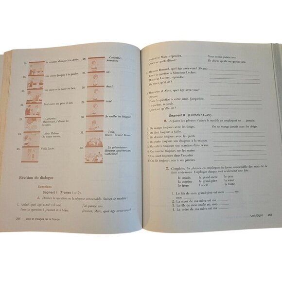 Voix Et Visages De La France Level 1 French Program Hardcover 1974 - Picture 6 of 6